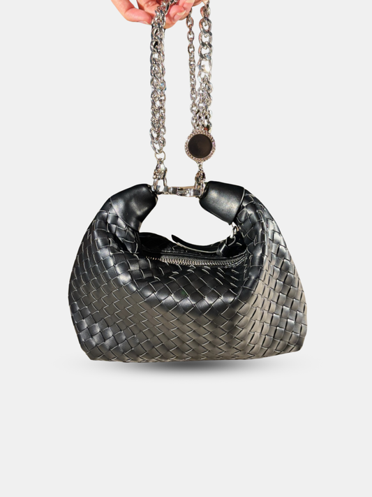 Adeline Soft Woven Charm Handbag 1