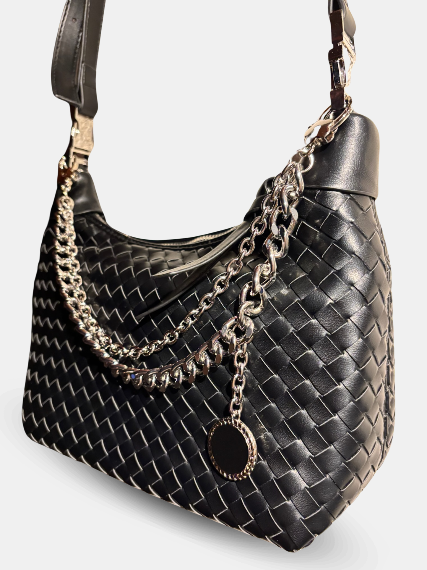 Adeline Soft Woven Charm Handbag 2