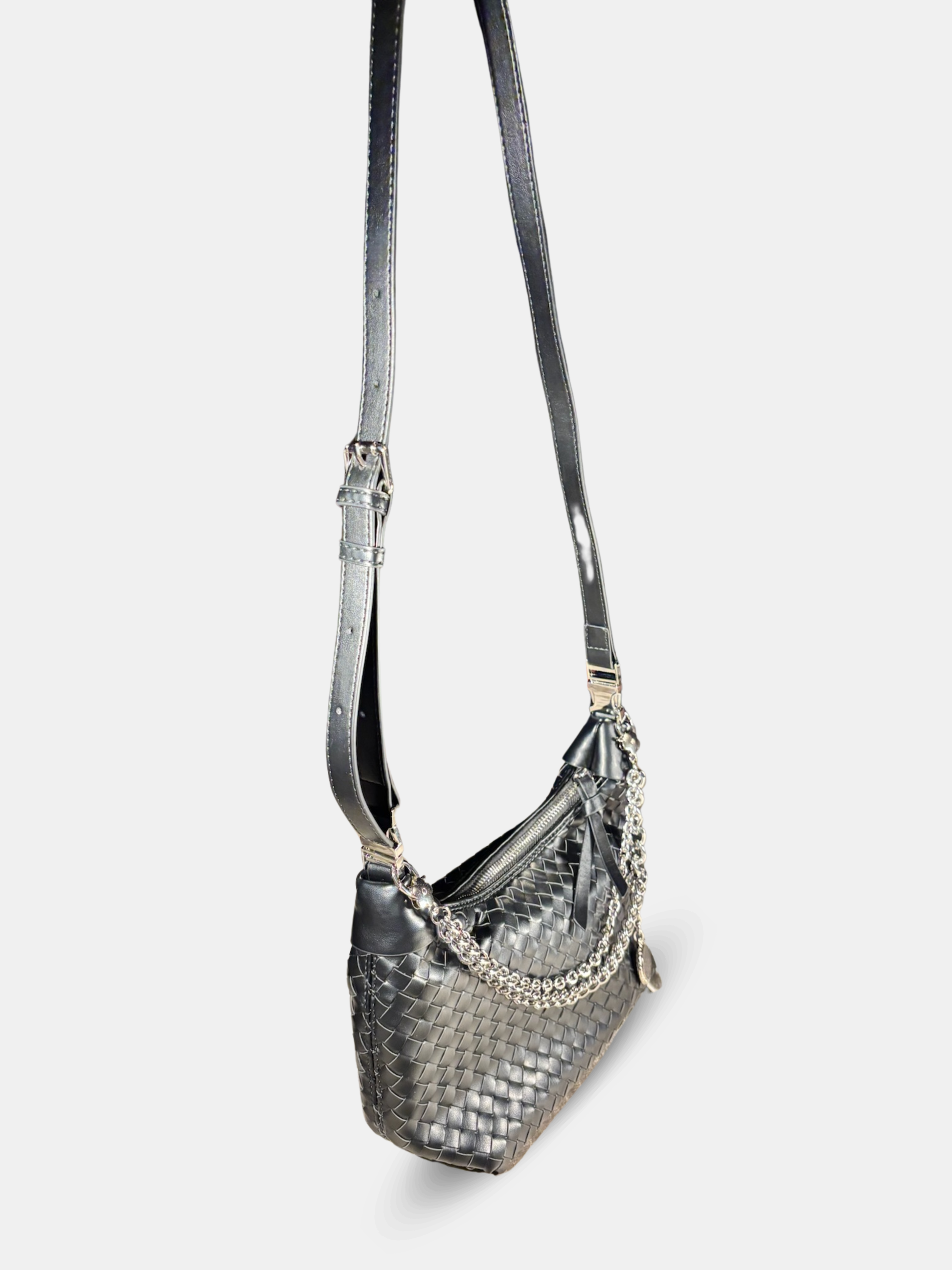 Adeline Soft Woven Charm Handbag 3