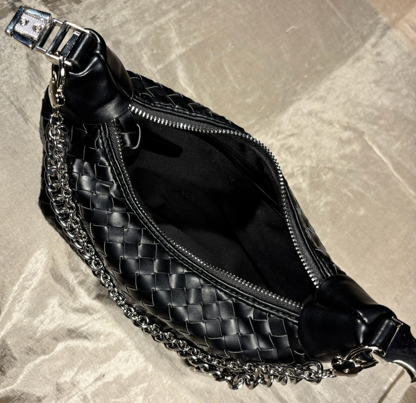 Adeline Soft Woven Charm Handbag 4