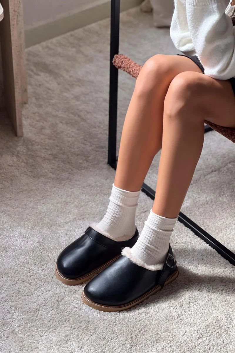 Sade Hazel Fur Lined Winter Clog