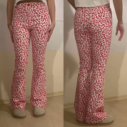 Elise Slim Fit Leopard Pants